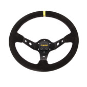 Volant BPS Tulipé 90 mm, Cuir Noir Retourné
